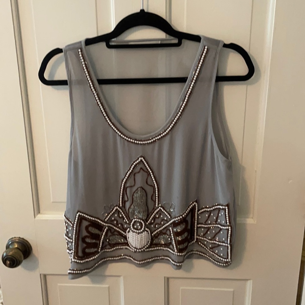 Boutique beaded crop top